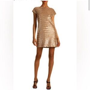 Trina Turk Women's Ronson Cap Sleeve Sequin Dress - size small